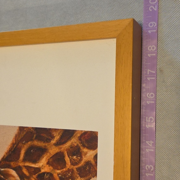 Giraffe Art Print in Wooden Frame - Picture 2 of 8